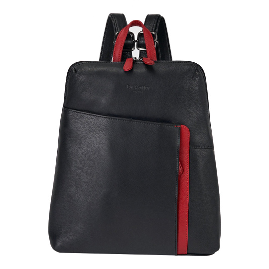 Рюкзак Dr.Koffer из натуральной кожи черный