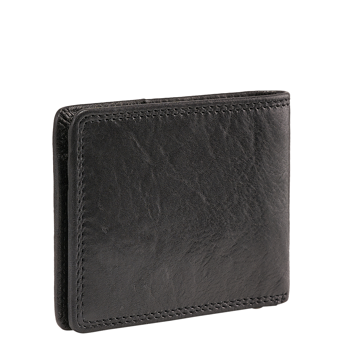 Зажим для денег Dr.Koffer из натуральной кожи черный