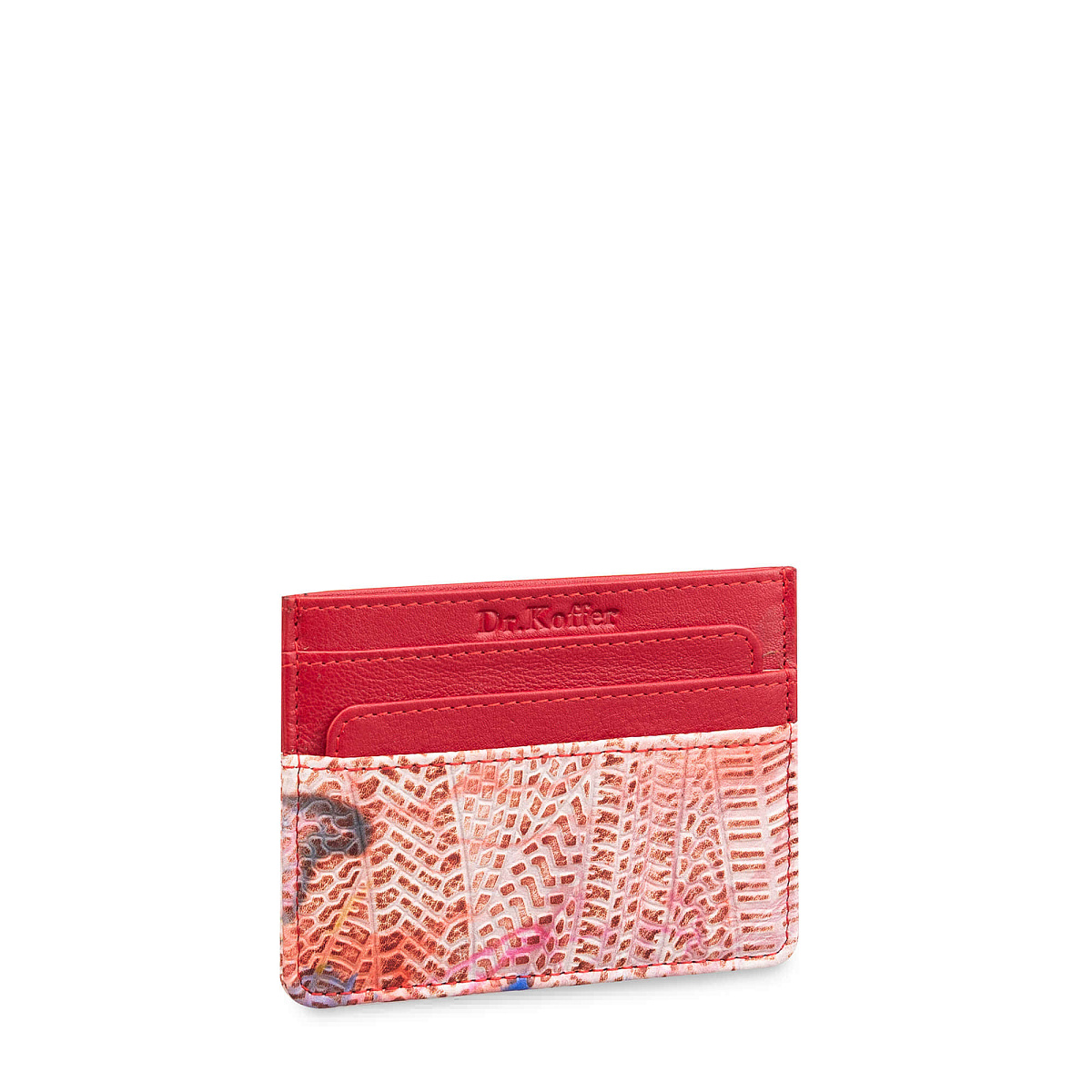 Кредитница Dr.Koffer из натуральной кожи фиолетовая