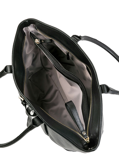 Женская сумка Dr.Koffer из натуральной кожи черная