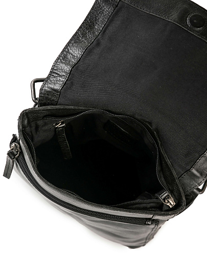 Сумка через плечо Dr.Koffer из натуральной кожи черная