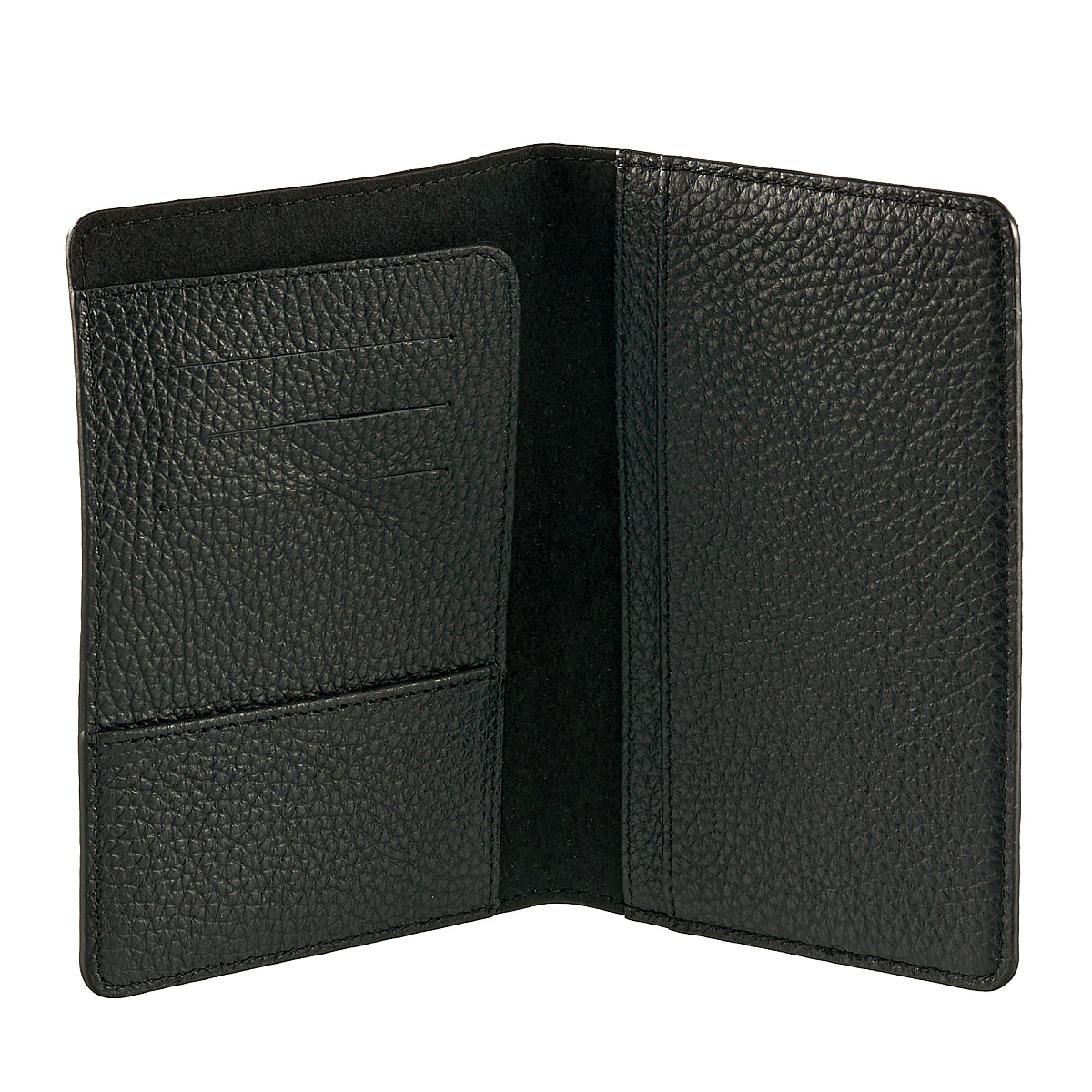 Обложка для паспорта Dr.Koffer из натуральной кожи черная