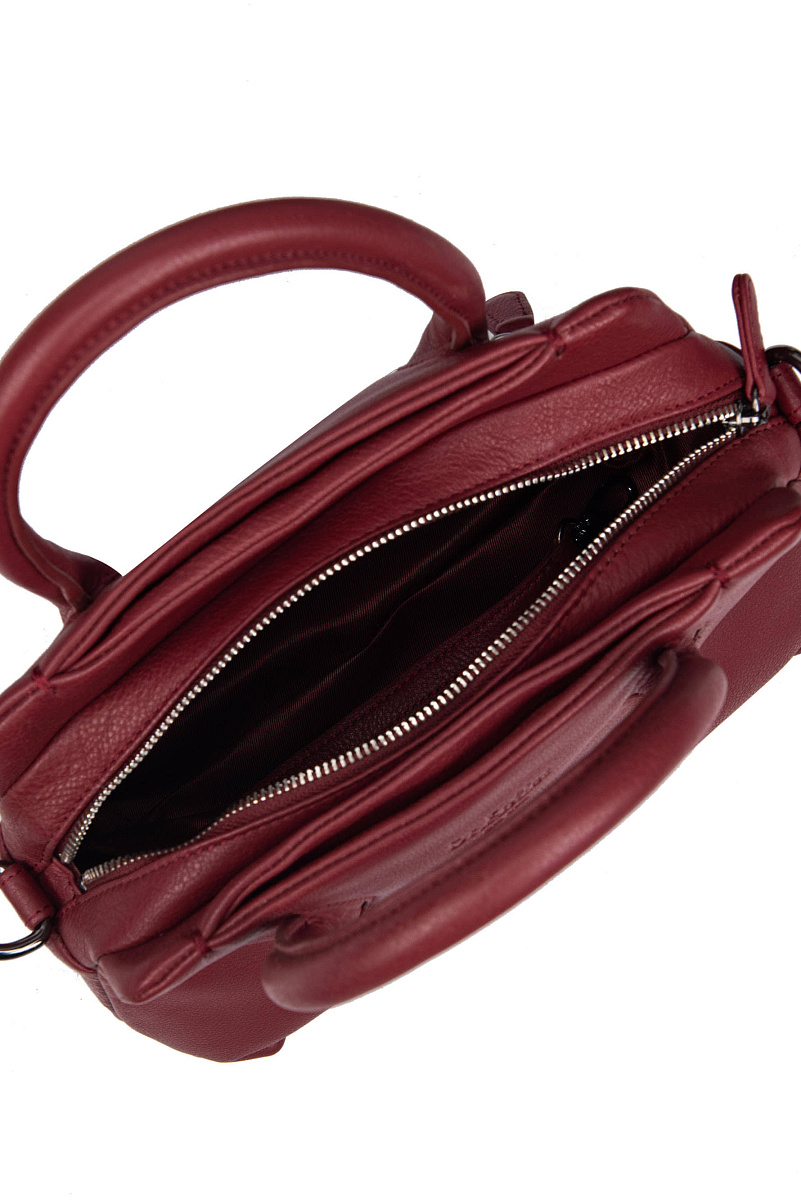 Женская сумка Dr.Koffer из натуральной кожи бордовая