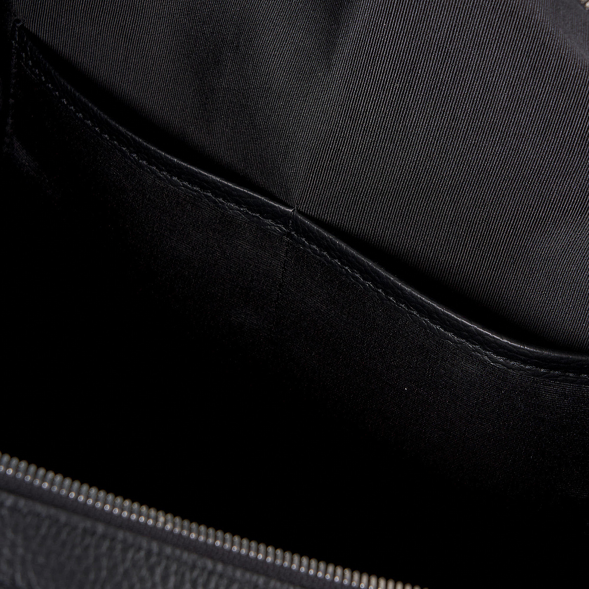 Сумка дорожная Dr.Koffer  из натуральной кожи черная