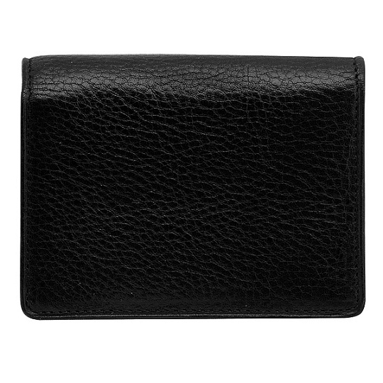 Визитница Dr.Koffer из натуральной кожи черная