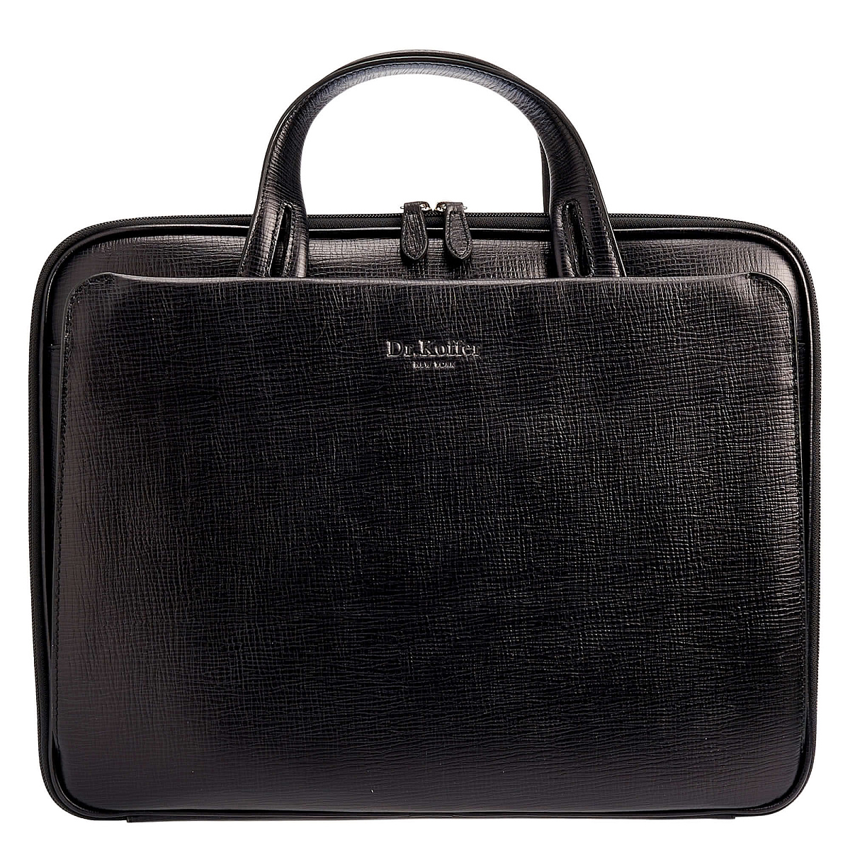 Женская сумка Dr.Koffer из натуральной кожи чёрная