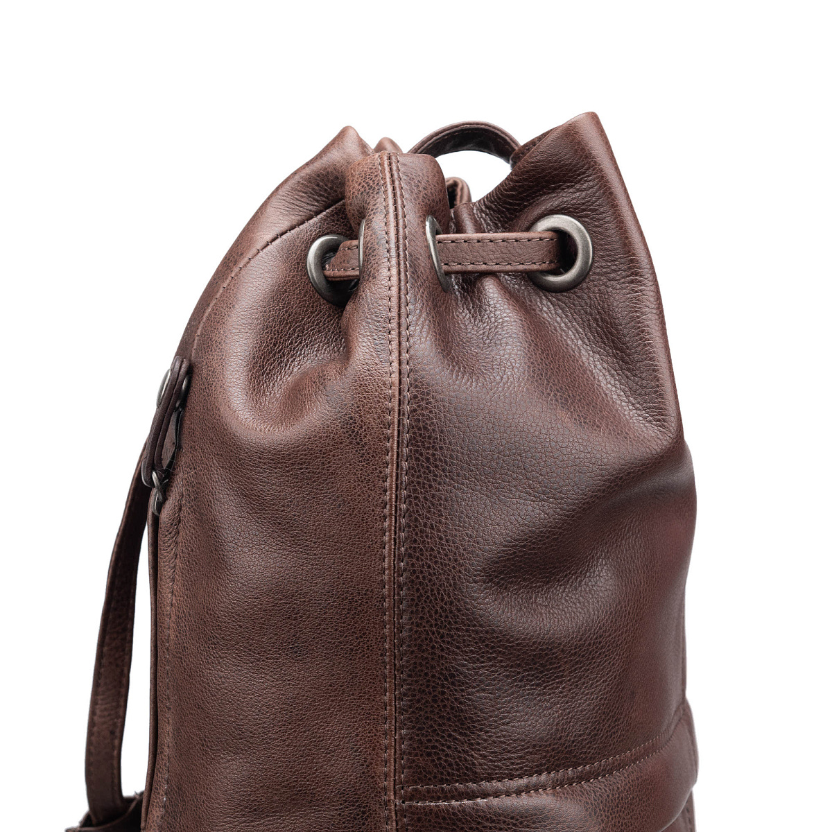 Рюкзак Dr.Koffer из натуральной кожи темно-коричневый