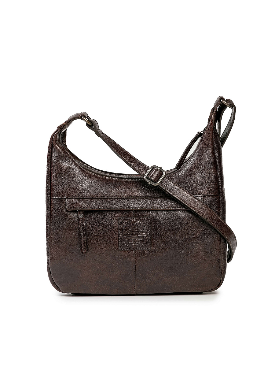 Женская сумка Dr.Koffer из натуральной кожи коричневая