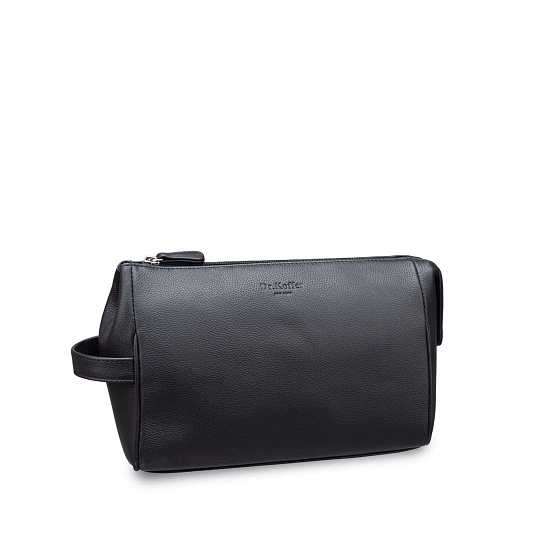 Несессер Dr. Koffer из натуральной кожи черный
