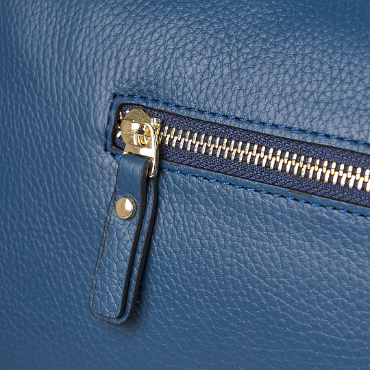 Женская сумка Dr. Koffer из натуральной кожи синяя