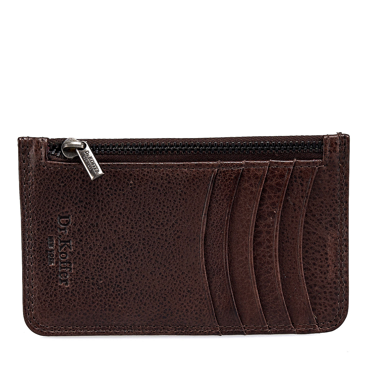Кредитница Dr.Koffer из натуральной кожи коричневая