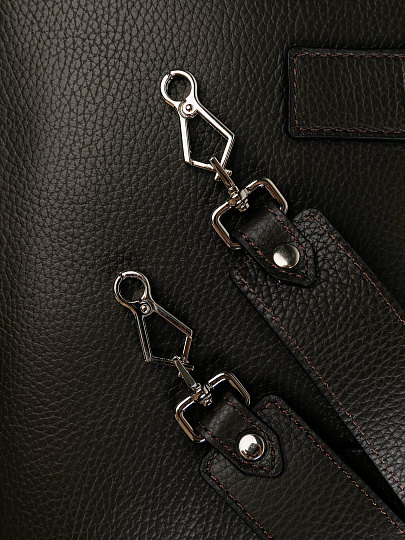 Женская сумка Dr.Koffer из натуральной кожи темно-коричневая