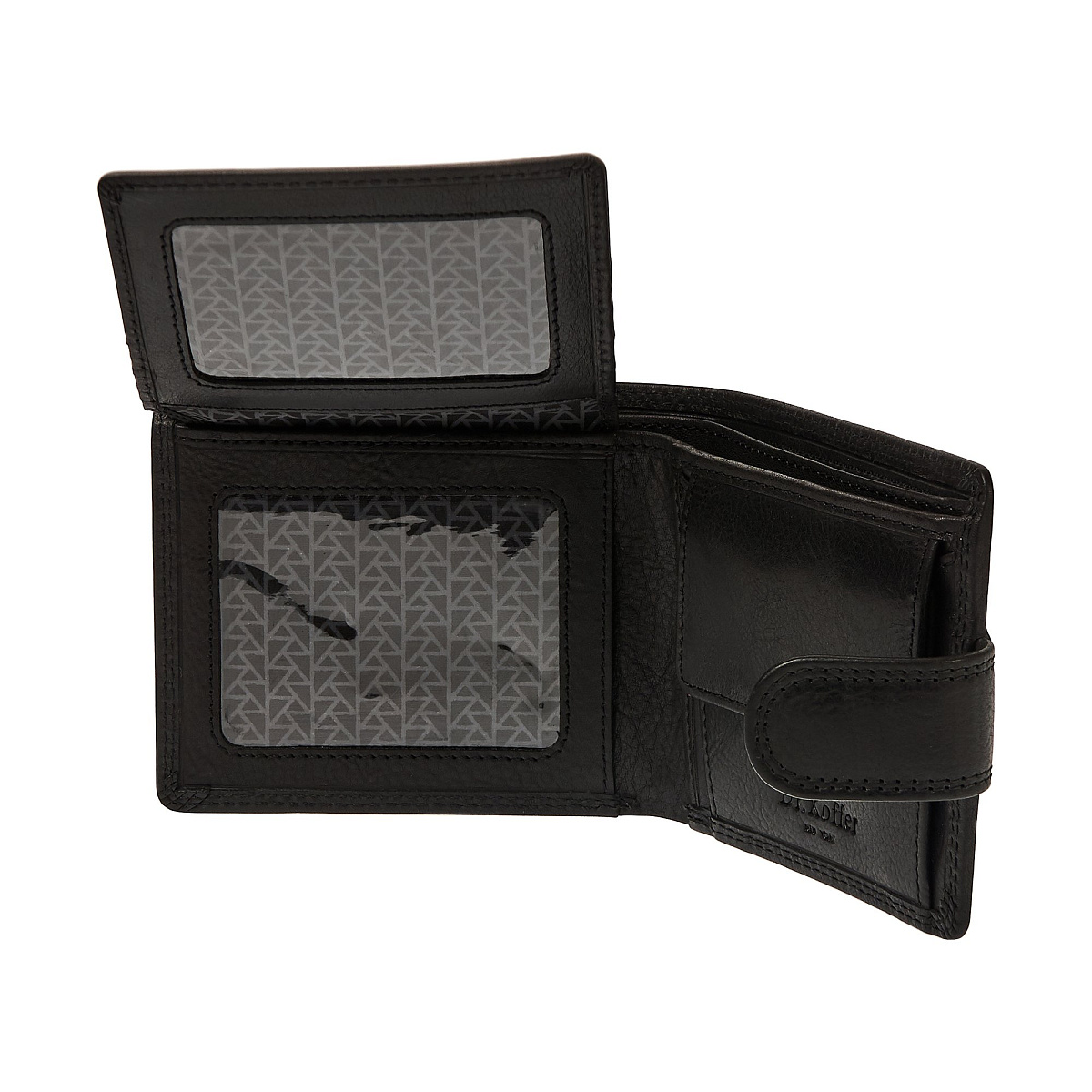 Портмоне Dr.Koffer из натуральной кожи черное