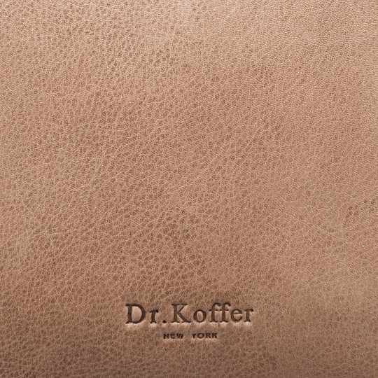 Женская сумка Dr.Koffer из натуральной кожи бежевая