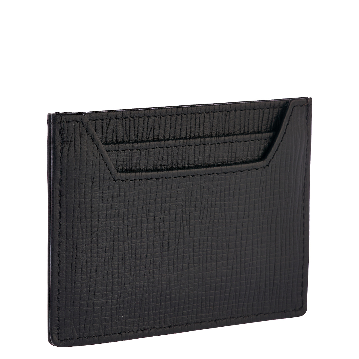 Кредитница Dr.Koffer из натуральной кожи черная