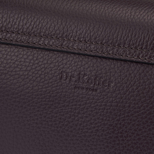 Женская сумка Dr. Koffer из натуральной кожи фиолетовая
