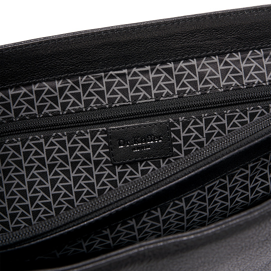 Портфель Dr.Koffer из натуральной кожи черный