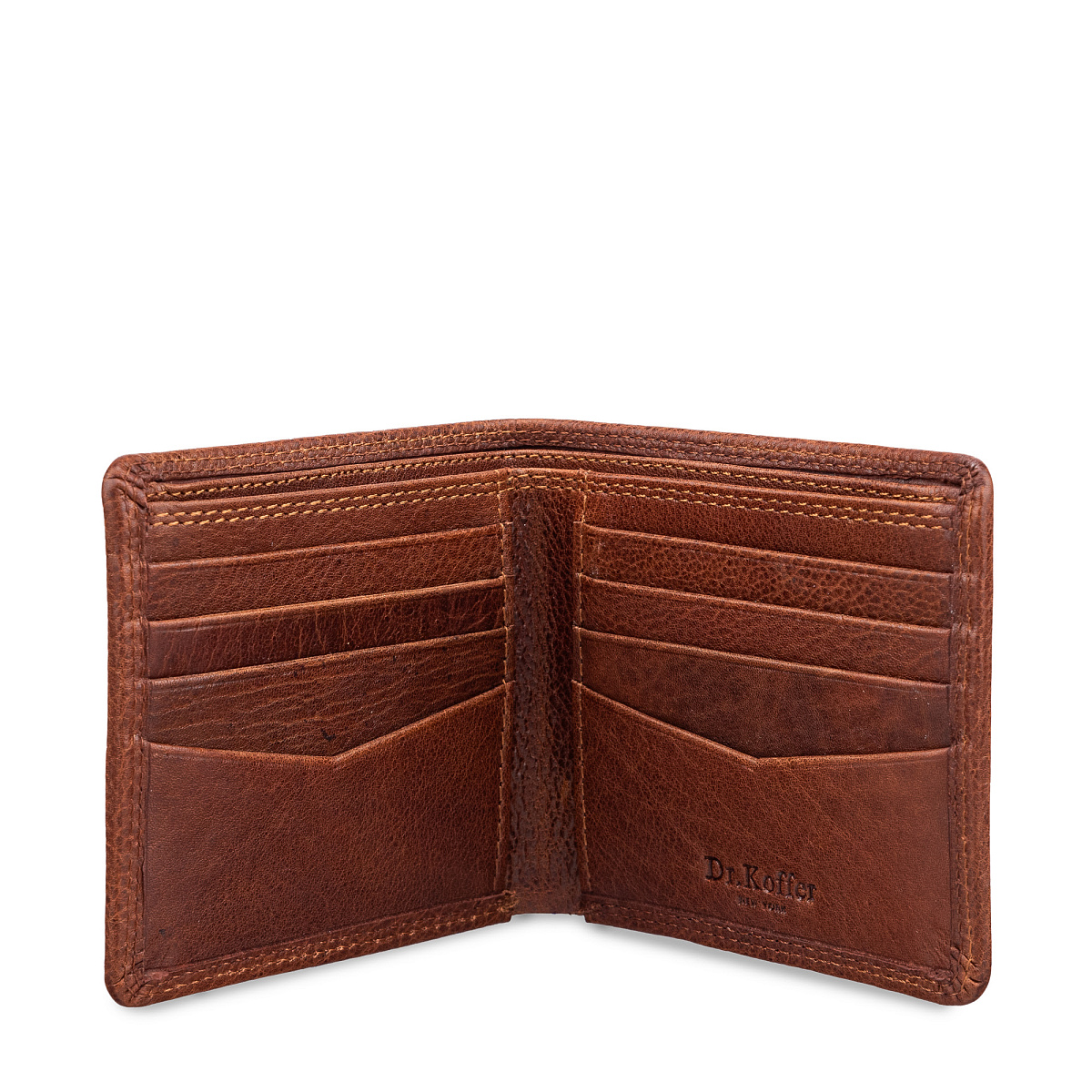 Портмоне Dr.Koffer из натуральной кожи светло-коричневое