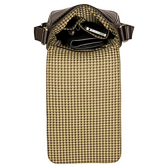 Сумка через плечо Dr.Koffer из натуральной кожи коричневая