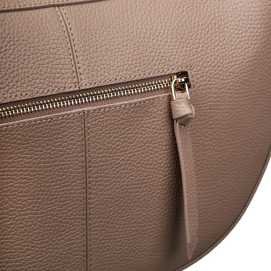 Женская сумка  Dr. Koffer из натуральной кожи бежевая