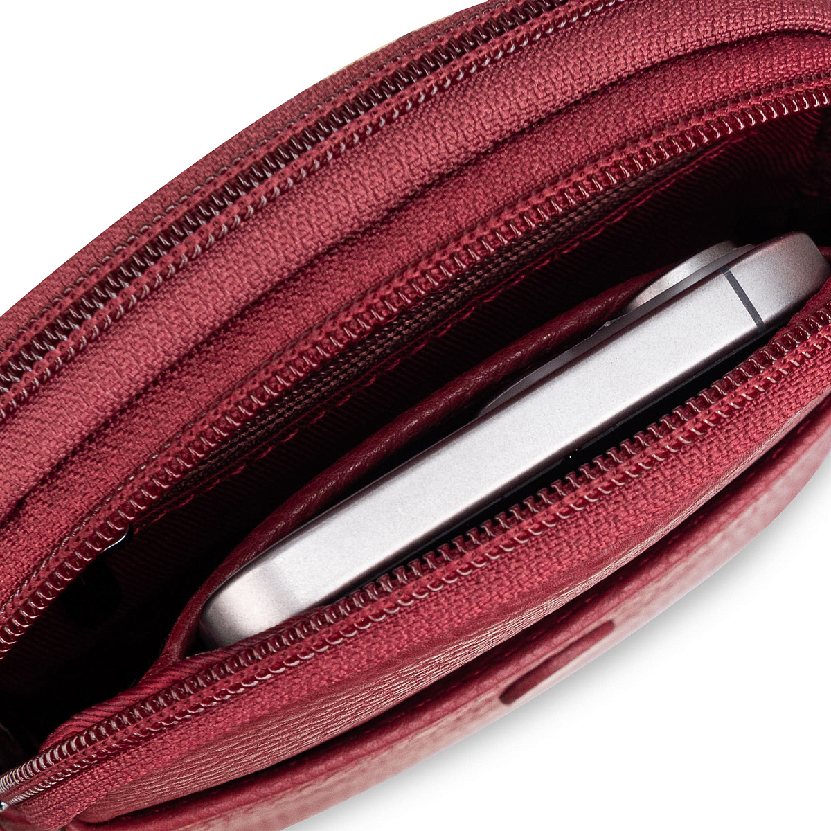 Женская сумка Dr. Koffer из натуральной кожи бордовая