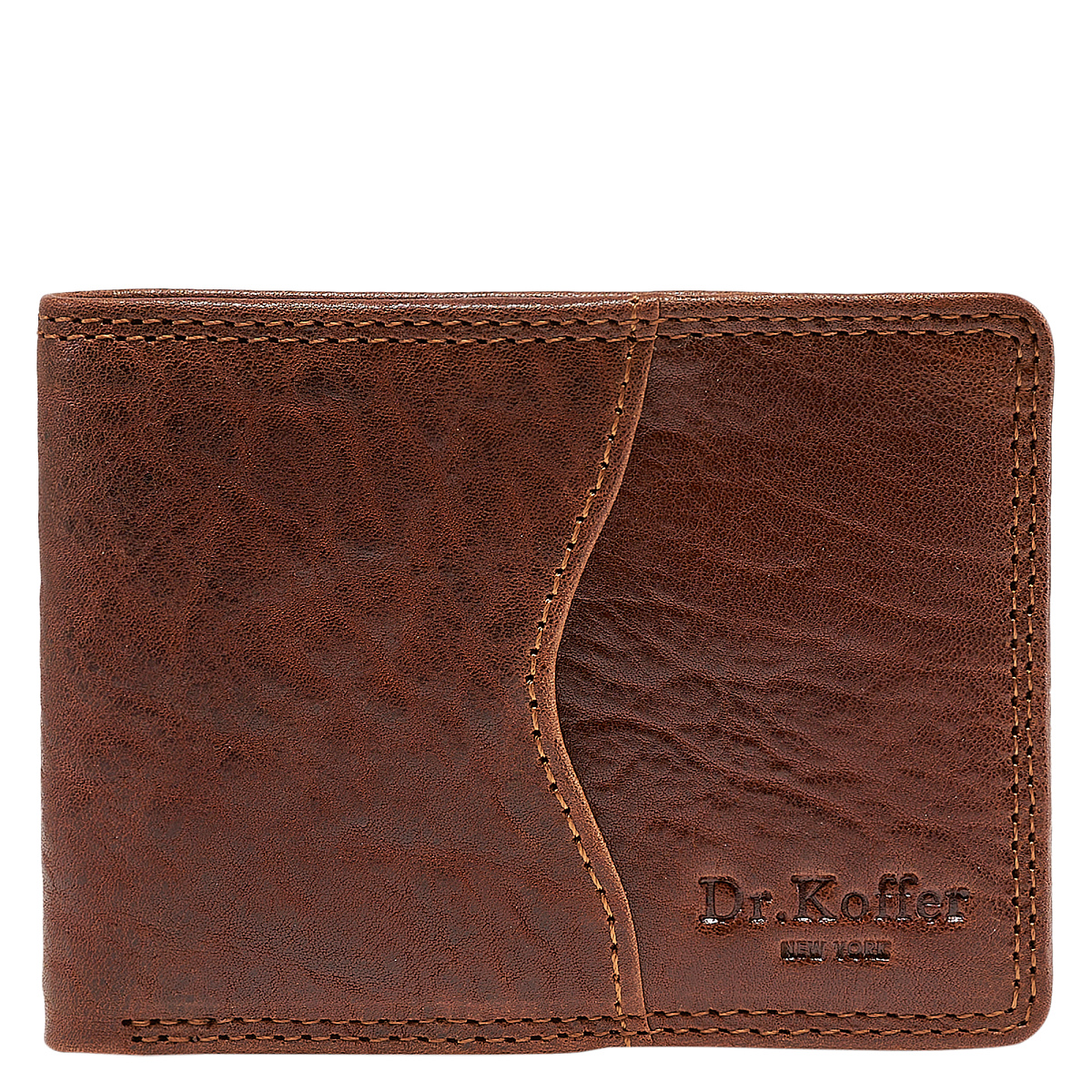 Зажим для денег Dr.Koffer из натуральной кожи коричневый