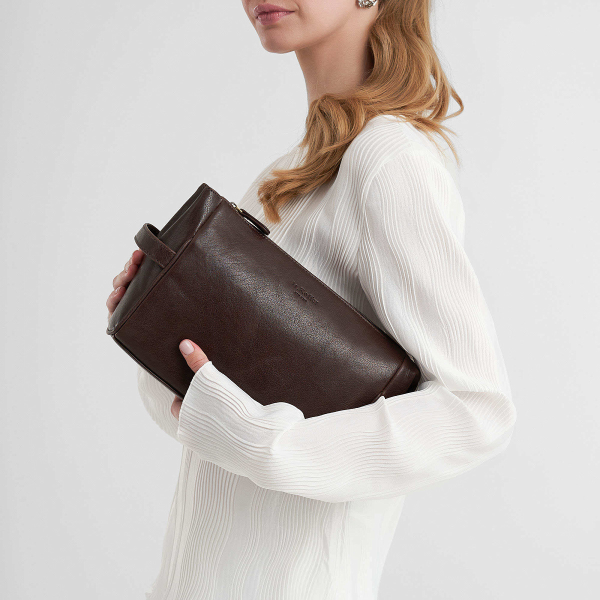 Несессер Dr.Koffer из натуральной кожи коричневый