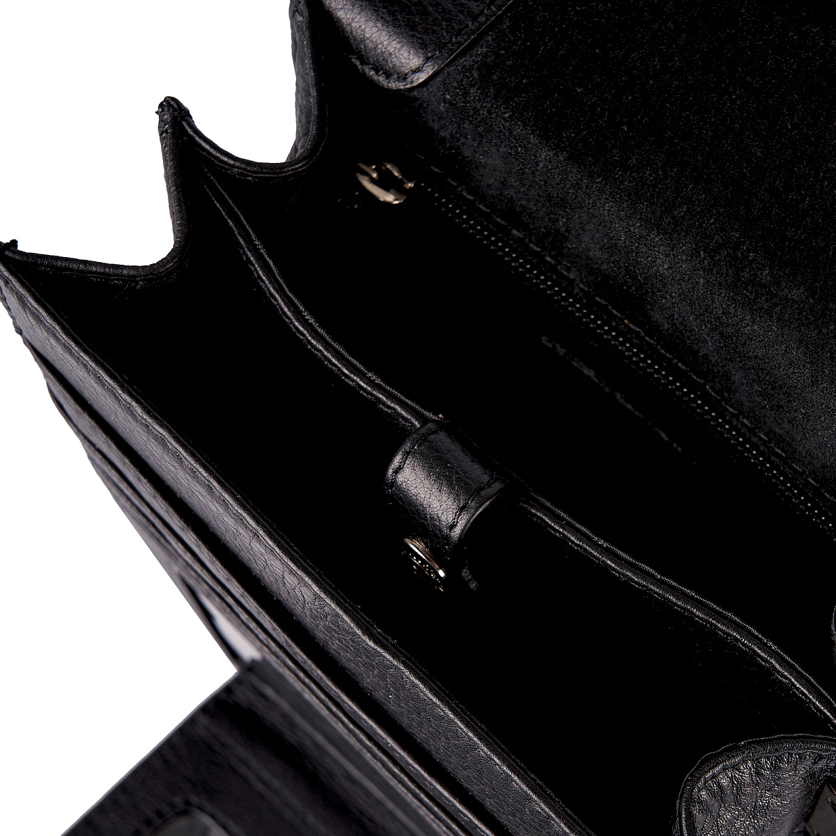 Сумка через плечо Dr.Koffer из натуральной кожи черная