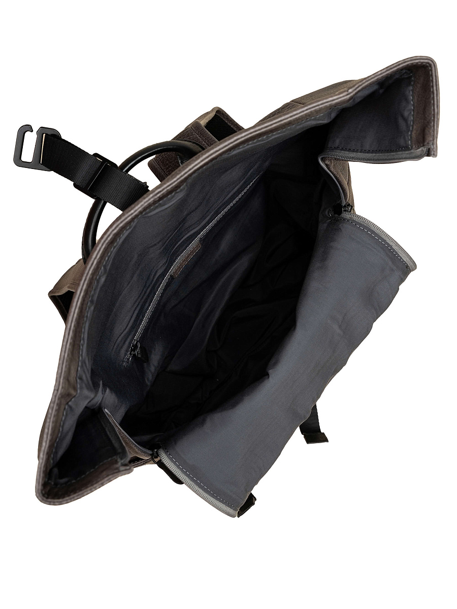 Рюкзак Dr. Koffer из натуральной кожи серый