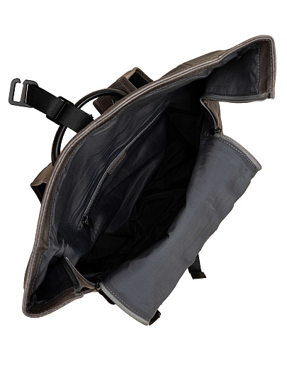 Рюкзак Dr. Koffer из натуральной кожи серый