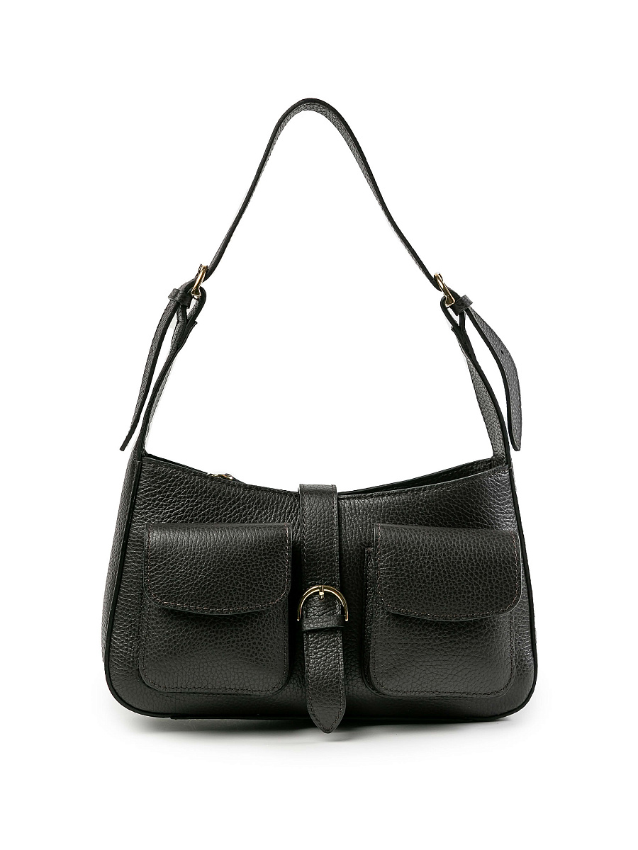 Женская сумка Dr.Koffer из натуральной кожи темно-коричневая