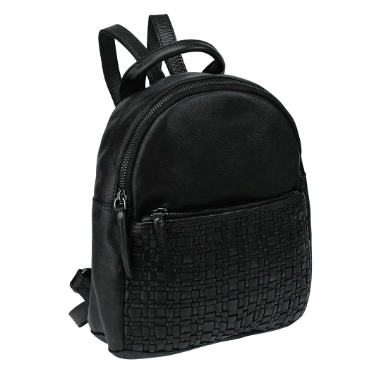 Рюкзак Dr.Koffer из натуральной кожи черный