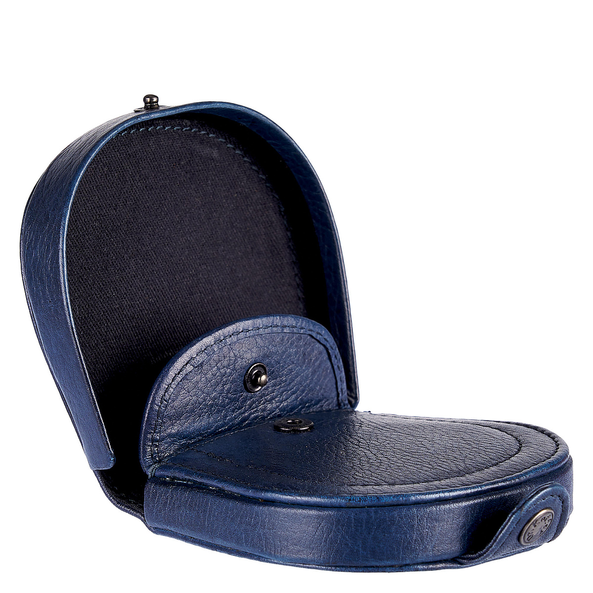 Монетница Dr.Koffer из натуральной кожи синяя