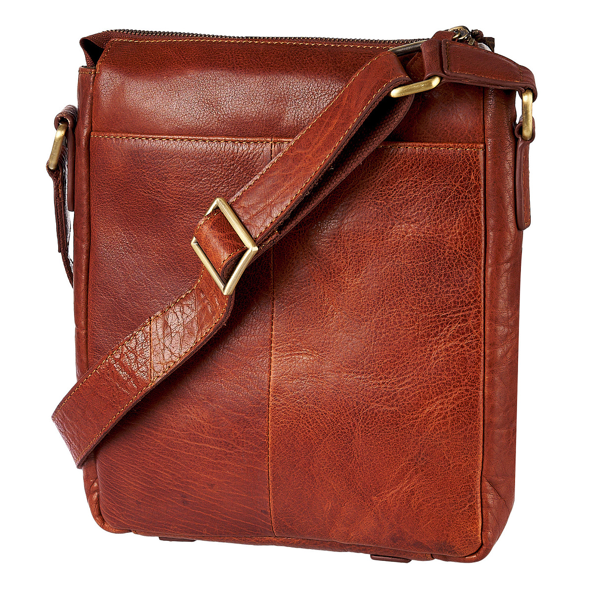 Сумка через плечо Dr.Koffer из натуральной кожи коричневая