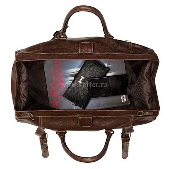 Сумка дорожная саквояж Dr.Koffer из натуральной кожи