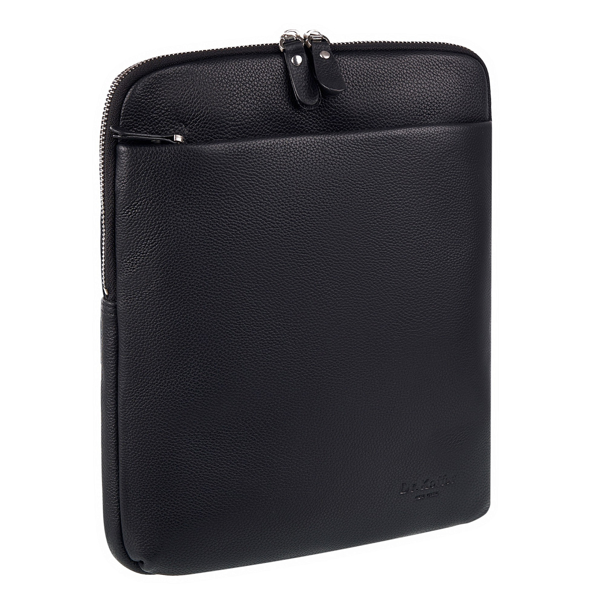 Сумка через плечо Dr.Koffer из натуральной кожи черная