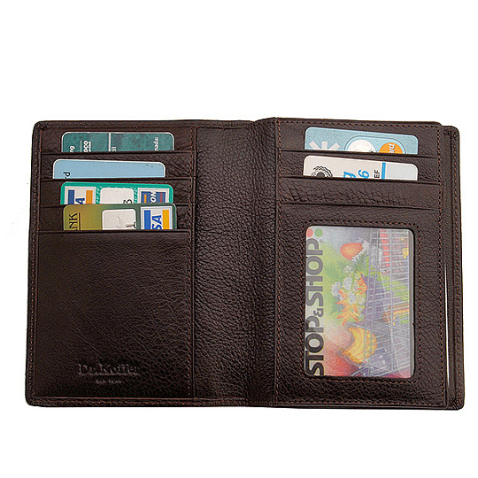 Обложка для паспорта/автодок из натуральной кожи Dr. Koffer