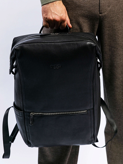 Рюкзак Dr. Koffer из натуральной кожи черный