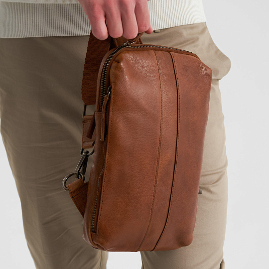 Рюкзак Dr.Koffer из натуральной кожи светло-коричневый