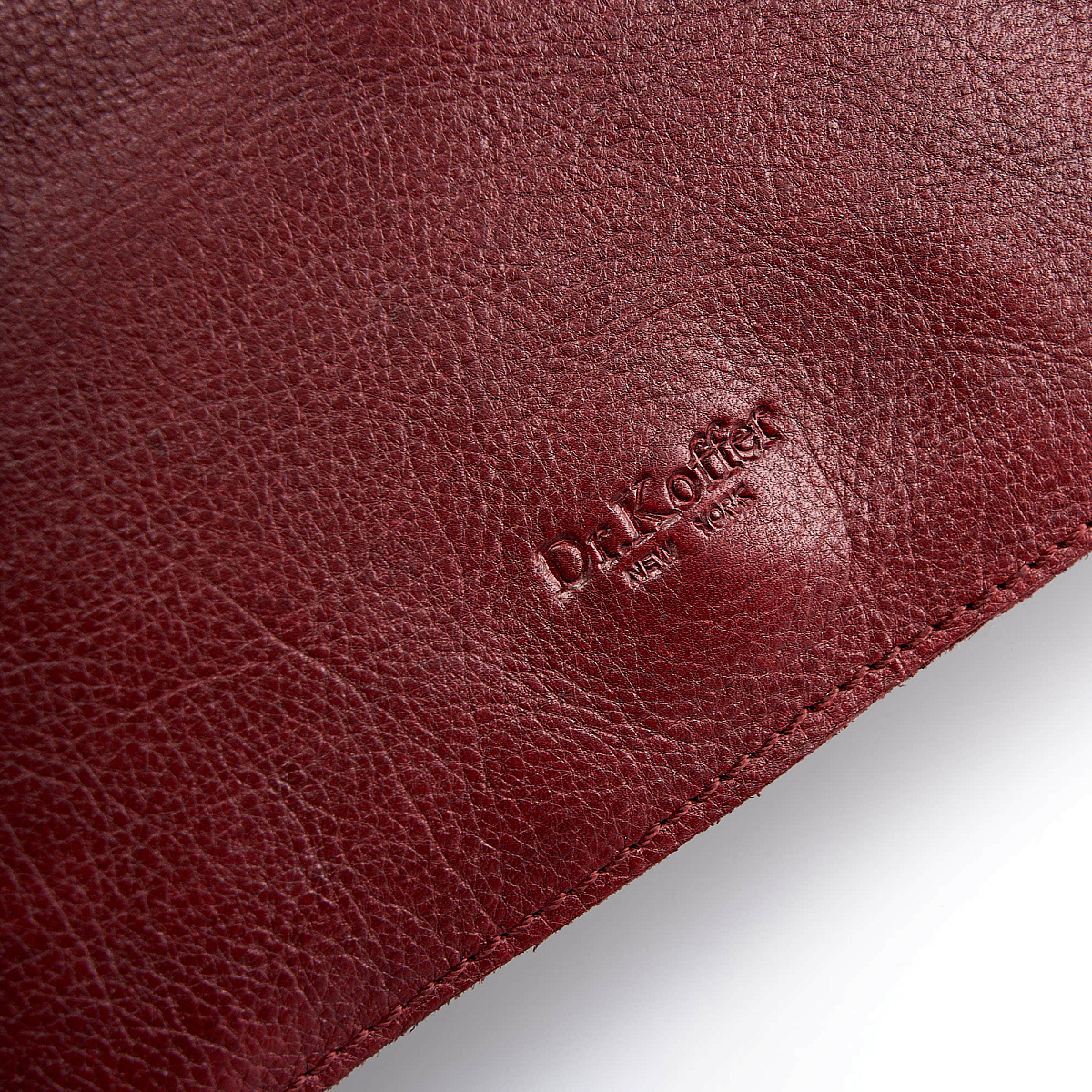 Женская сумка Dr. Koffer из натуральной кожи бордовая