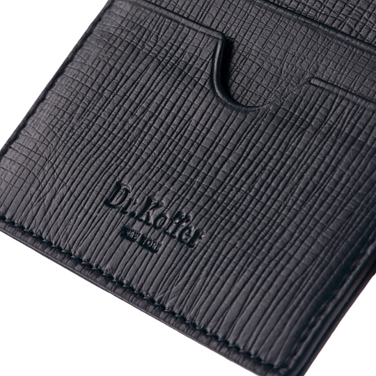 Кредитница Dr.Koffer из натуральной кожи синяя