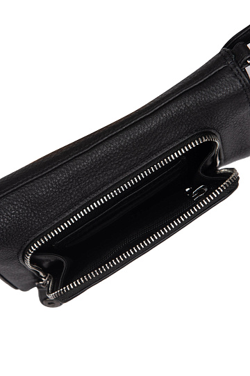 Сумка через плечо Dr.Koffer из натуральной кожи черная