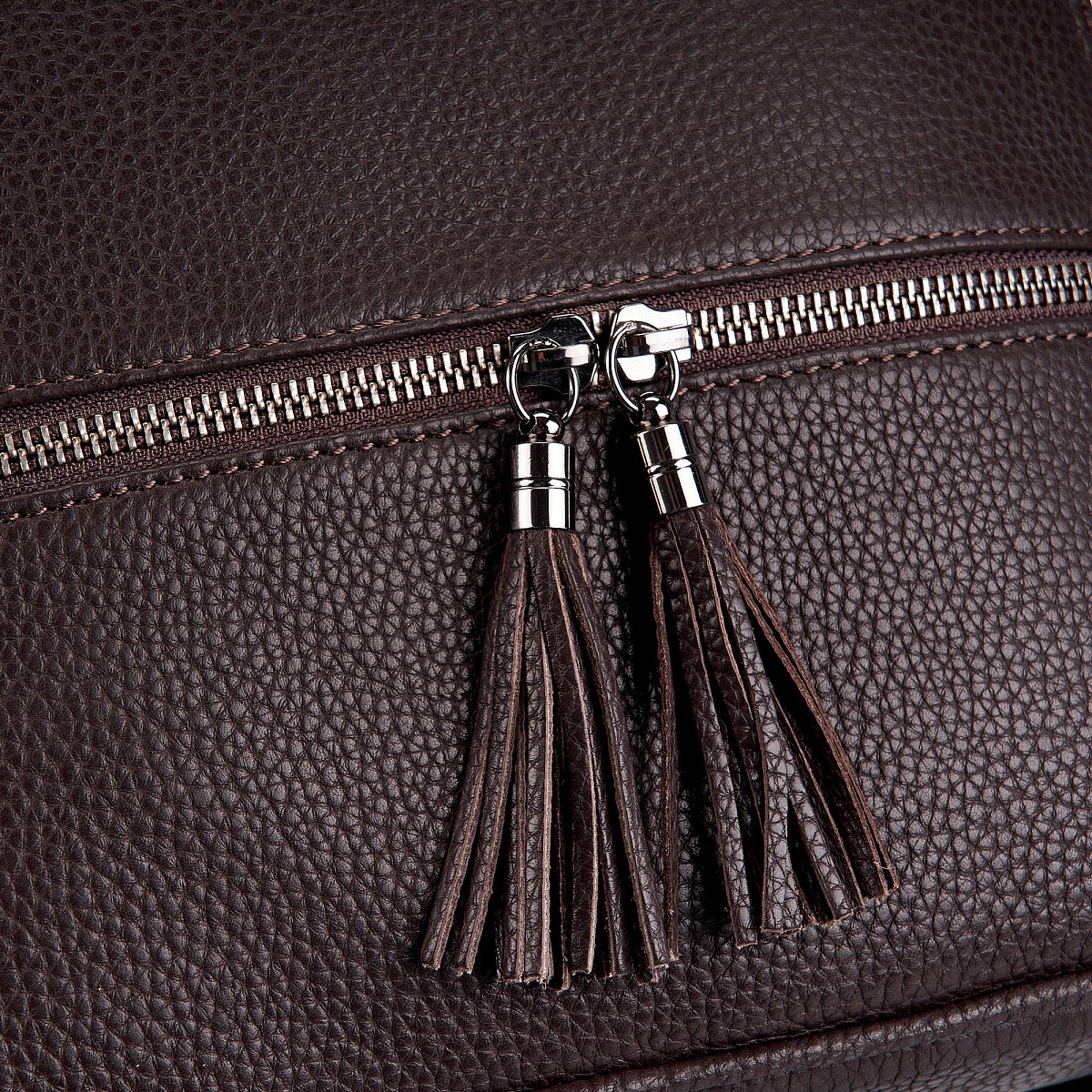 Рюкзак Dr.Koffer из натуральной кожи темно-коричневый