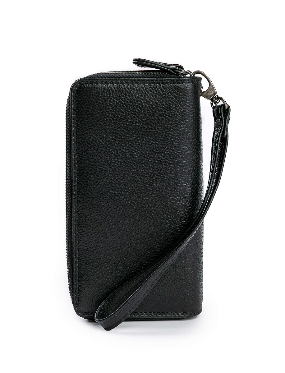 Портмоне Dr.Koffer из натуральной кожи черное