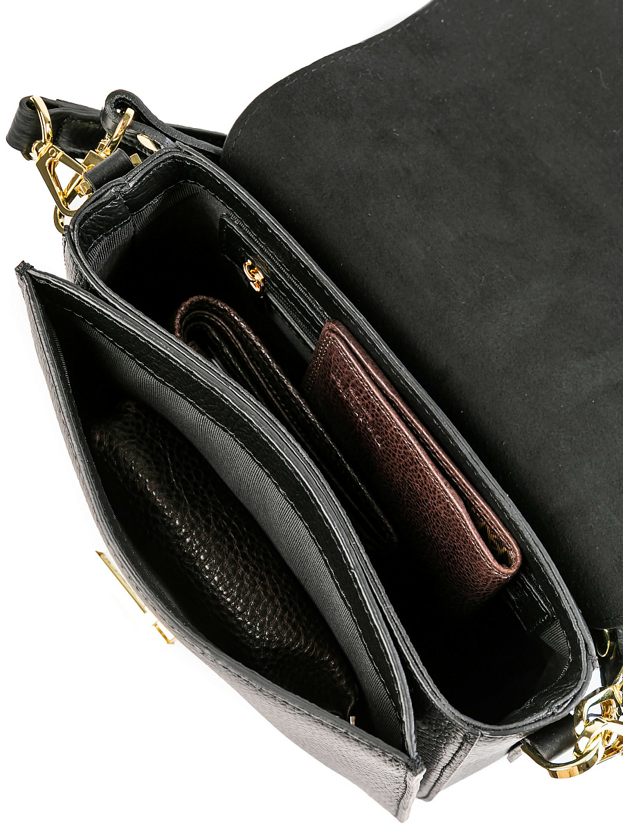 Женская сумка Dr.Koffer из натуральной кожи черная