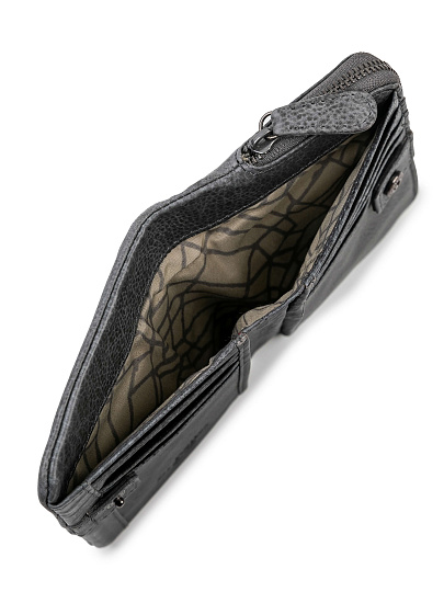 Портмоне Dr.Koffer из натуральной кожи серое