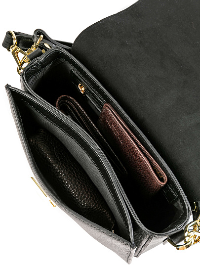 Женская сумка Dr.Koffer из натуральной кожи черная