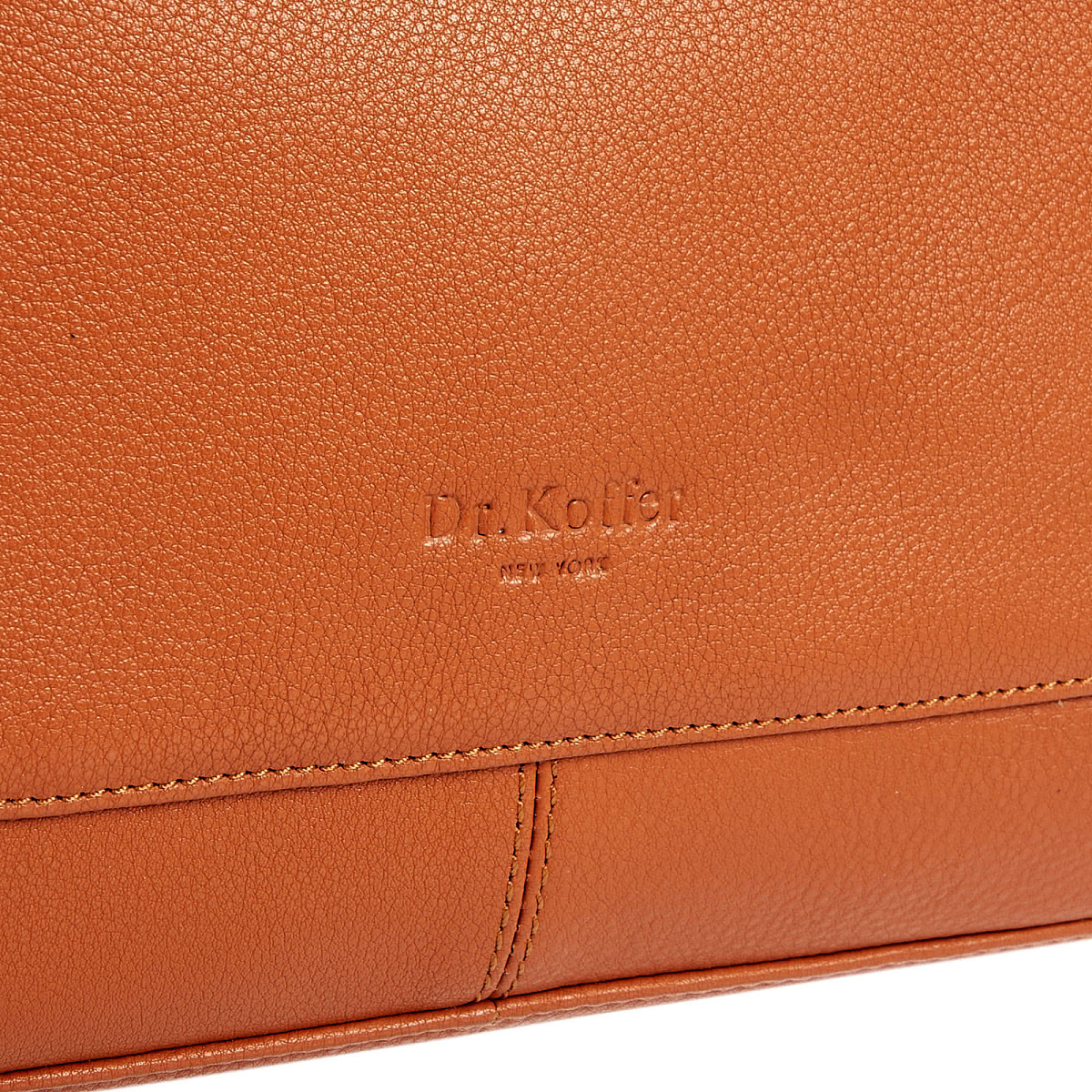 Женская сумка Dr.Koffer из натуральной кожи коричневая