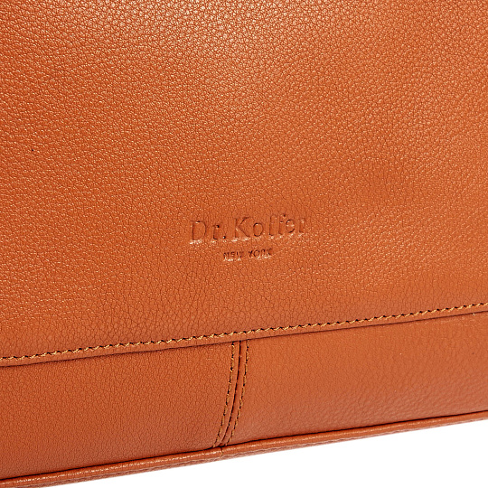 Женская сумка Dr.Koffer из натуральной кожи коричневая