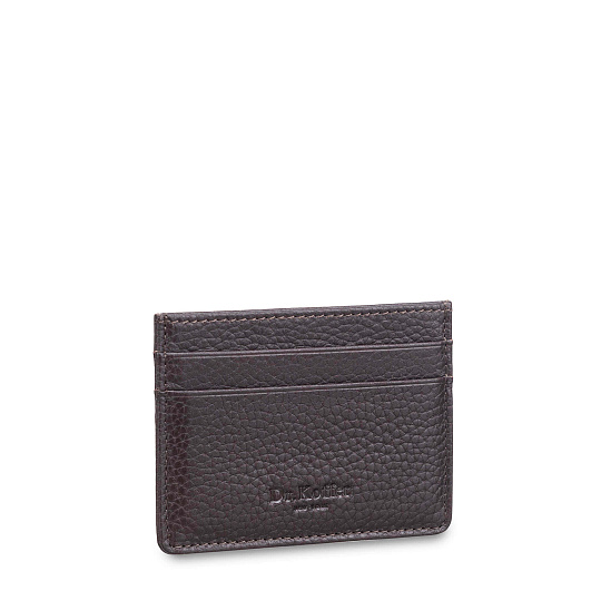 Кредитница Dr.Koffer из натуральной кожи коричневая